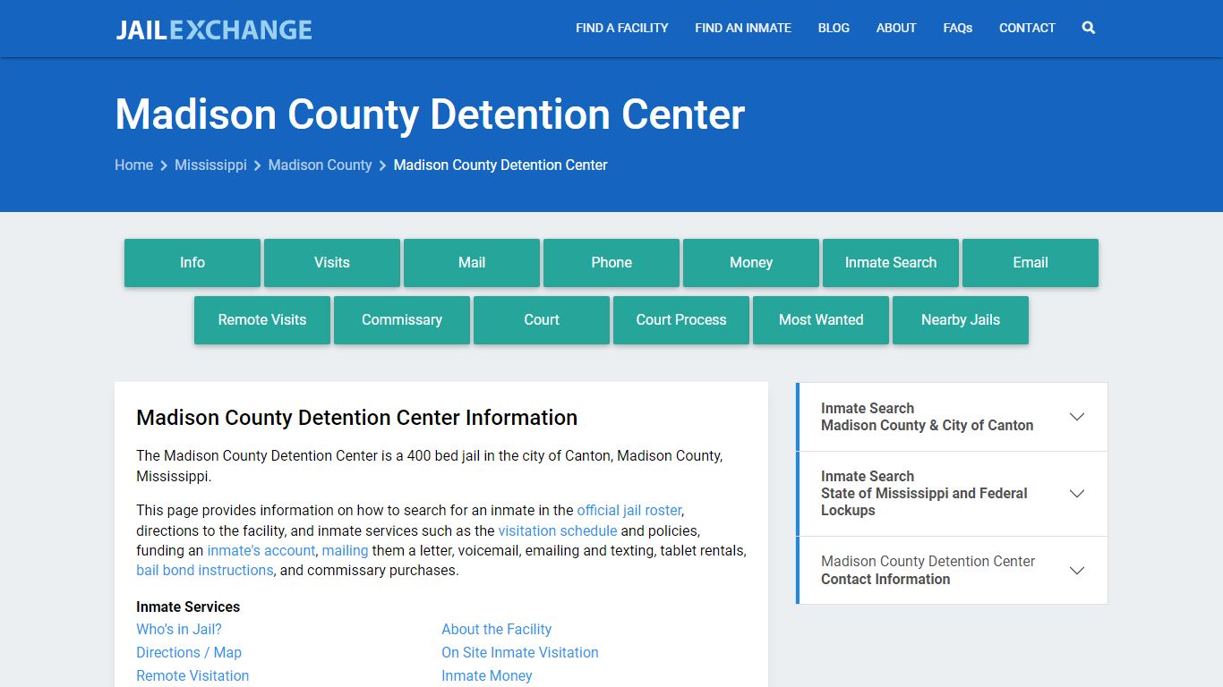 Madison County Detention Center - Jail Exchange